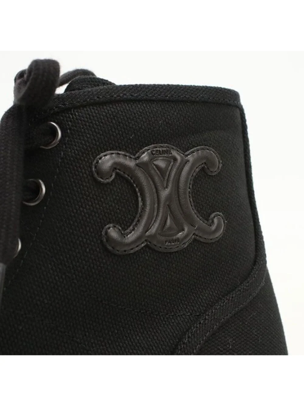 Celine High Cut Sneakers Canvas